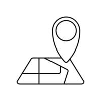 address . Simple element illustration. address concept outline symbol design. vector