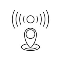 live location Simple element illustration. live location concept outline symbol design. vector