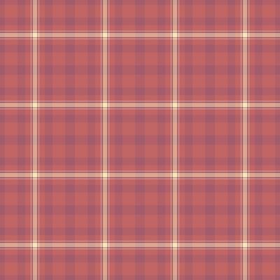 Pixel check tartan background, manufacture textile texture. Designer seamless pattern plaid fabric in red and orange colors.