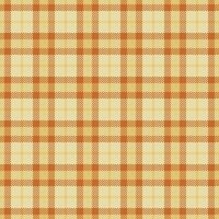 Glamour plaid fabric background, repeating texture seamless. Native check pattern tartan textile in light and orange colors. vector