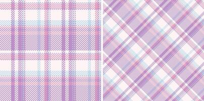 Fabric textile check of tartan texture background with a seamless pattern plaid . Set in cream colors for cozy casual brand clothing . vector