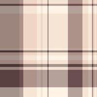 Elegant neutral plaid pattern. Soft beige and brown hues create a sophisticated texture perfect for website backgrounds, textile designs, or fashion projects. Versatile and calming aesthetic. vector