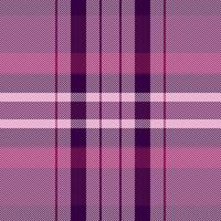 Calm texture pattern seamless, retro plaid textile background. Weave check fabric tartan in light and magenta colors. vector