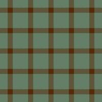 Christmas card plaid textile seamless, retro tartan texture fabric. Old background check pattern in pastel and orange colors. vector