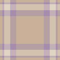 Hipster check fabric seamless, warm pattern texture textile. Size tartan plaid background in pastel and light colors. vector
