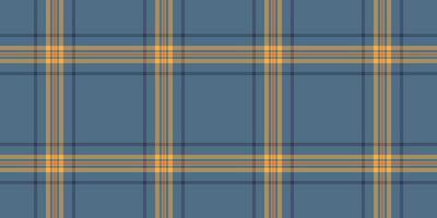 Curve tartan pattern, trade textile background fabric. Harmony seamless plaid texture check in cyan and amber colors. vector