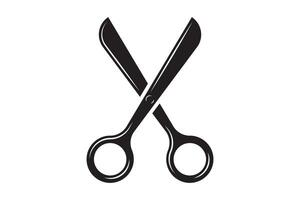 Scissors icon design. Cut out for paper or tailor work. vector