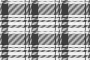 Retail tartan seamless fabric, idea texture check. Aesthetic plaid pattern background textile in white and grey colors. vector