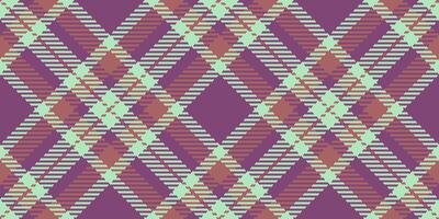 Veil plaid tartan texture, smooth fabric check. Scenery textile seamless pattern background in pink and light colors. vector