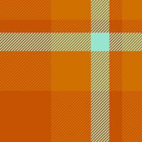 Vibrant orange and mint green plaid pattern. Modern geometric design ideal for website backgrounds, textile prints, or fashion designs. Clean, simple, and visually appealing. vector