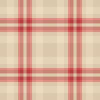 Elegant beige and red plaid pattern. Perfect for textile design, website backgrounds, or adding a touch of classic style to your projects. Seamless repeat ensures versatile application. vector