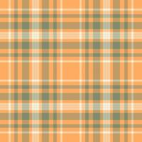 Tropical texture pattern , track check tartan seamless. Book plaid background textile fabric in orange and amber colors. vector