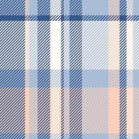 Geometrical background plaid check, cosy fabric tartan. Jersey textile texture pattern seamless in light and blue colors. vector