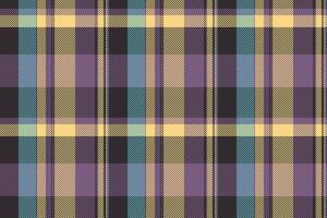 Girl textile seamless , horizontal pattern background check. Identity plaid tartan fabric texture in dark and pastel colors. vector