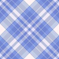 Shirt textile check , installing plaid background tartan. Quiet pattern seamless fabric texture in blue and sea shell colors. vector
