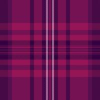 Fibrous check fabric, aged pattern tartan background. Dress texture textile plaid seamless in magenta and pink colors. vector