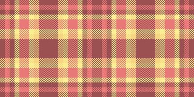 Man background tartan seamless, premium textile fabric . Throw texture check plaid pattern in red and yellow colors. vector