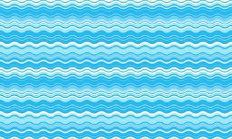 Seamless wavy stripes pattern. Vibrant blue and cream colors create a calming, summery design ideal for backgrounds, textiles, or website designs. vector