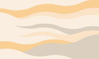 Minimalist abstract background with , rippled stripes and sparse curves. Flowing, textured lines in trendy colors create a graphic look, perfect for posters, prints, or a modern, minimal design. vector