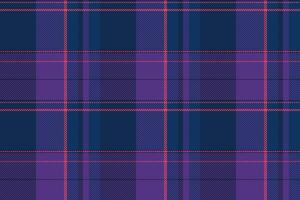 Collection tartan plaid textile, invitation pattern seamless . Stylish check texture fabric background in violet and blue colors. vector