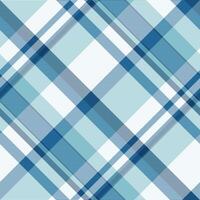 Poncho tartan check , printout seamless background fabric. Fashionable texture pattern plaid textile in cyan and alice blue colors. vector