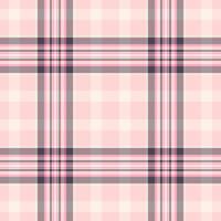 Folk seamless pattern tartan, structure fabric check . Formal textile plaid texture background in light and misty rose colors. vector