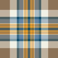 Abstract check fabric texture, britain textile plaid seamless. Art pattern tartan background in pastel and amber colors. vector