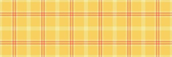 Platform seamless pattern, handkerchief tartan fabric texture. Mexican textile background check plaid in amber and yellow colors. vector