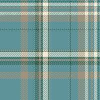 Skill tartan seamless, paint plaid textile texture. Exotic fabric check pattern background in cyan and pastel colors. vector