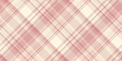 Elegant blush pink and cream diagonal plaid pattern. Perfect for textile designs, website backgrounds, or fashionrelated projects. Subtle texture adds visual interest. vector