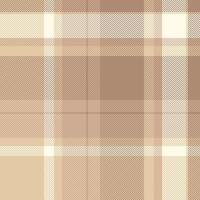 Ribbon fabric background, pyjamas texture seamless pattern. String tartan check textile plaid in light and orange colors. vector