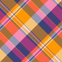 Brand texture pattern tartan, regular fabric background check. Choice textile seamless plaid in blue and bright colors. vector