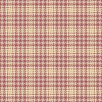 Goose foot seamless plaid background, modern fabric pattern. Marketing check textile texture tartan in red and light colors. vector