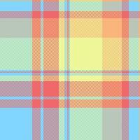 Vibrant pastel plaid pattern. Perfect for textile design, website backgrounds, or cheerful branding projects. This seamless texture features a cheerful color palette and a classic checked design. vector