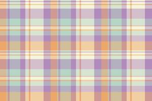 October check seamless texture, international tartan textile. Oriental pattern fabric background plaid in light and pastel colors. vector