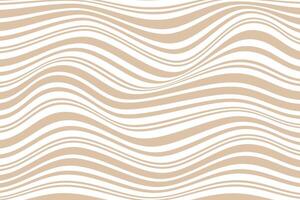 simple abstract soft light brown color wavy distort stripes line pattern wavy lines pattern background vector