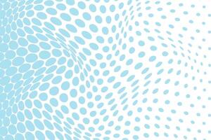 simple modern abstract sky color polka dot half tone blend wavy distort pattern vector