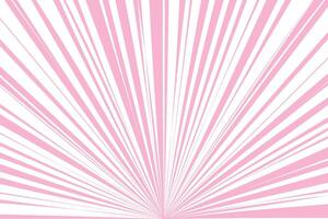 simple abstract light pink color creative thin to thick sunburst line pattern pink sunburst rays background vector