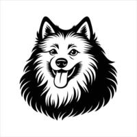 Cute Samoyed Dog Tongue vector
