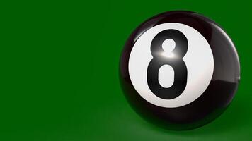 Eight Ball for Game or Hobby concept 3d rendering. photo