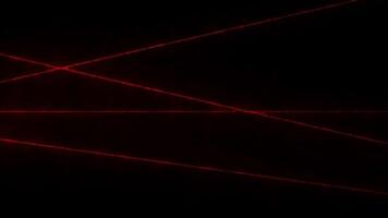 Red Laser light line group mix effect background.Laser beam power effect video