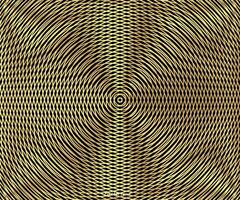 Gold luxurious circle pattern with golden wave lines over vector