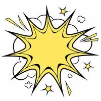 Comic style explosion graphic for impactful business announcements or marketing visuals vector