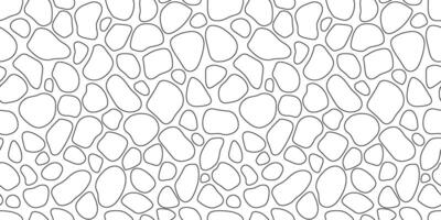 Cobblestone line seamless pattern, road. abstract repeat background vector