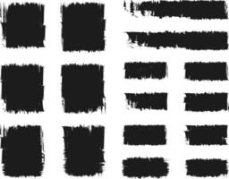 black paint strokes on background vector