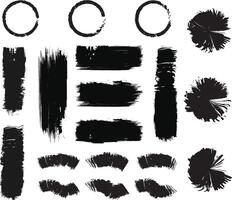 paint strokes on a white background vector