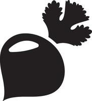 Turnip vegetable icon vector