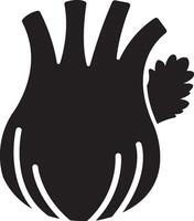 Fennel vegetable icon vector