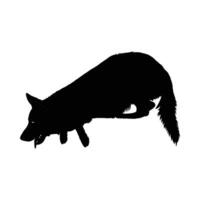 Silhouette of a German Shepherd Dog in a Hunting Pose. Dog silhouette, Dog , Dog drawing, Dog icon. vector