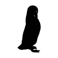 Striking Silhouette of a Penguin. Penguin silhouette, Penguin , Penguin icon, Penguin logo. vector